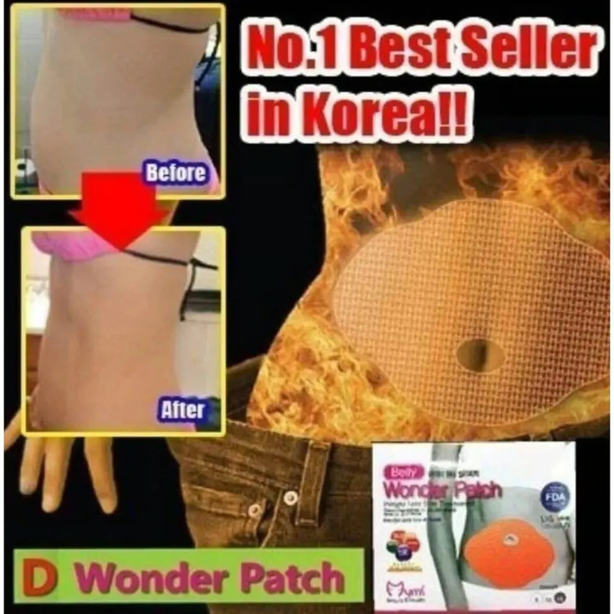 OEM - Parche adelgazante mymi wonder patch original 5 un.