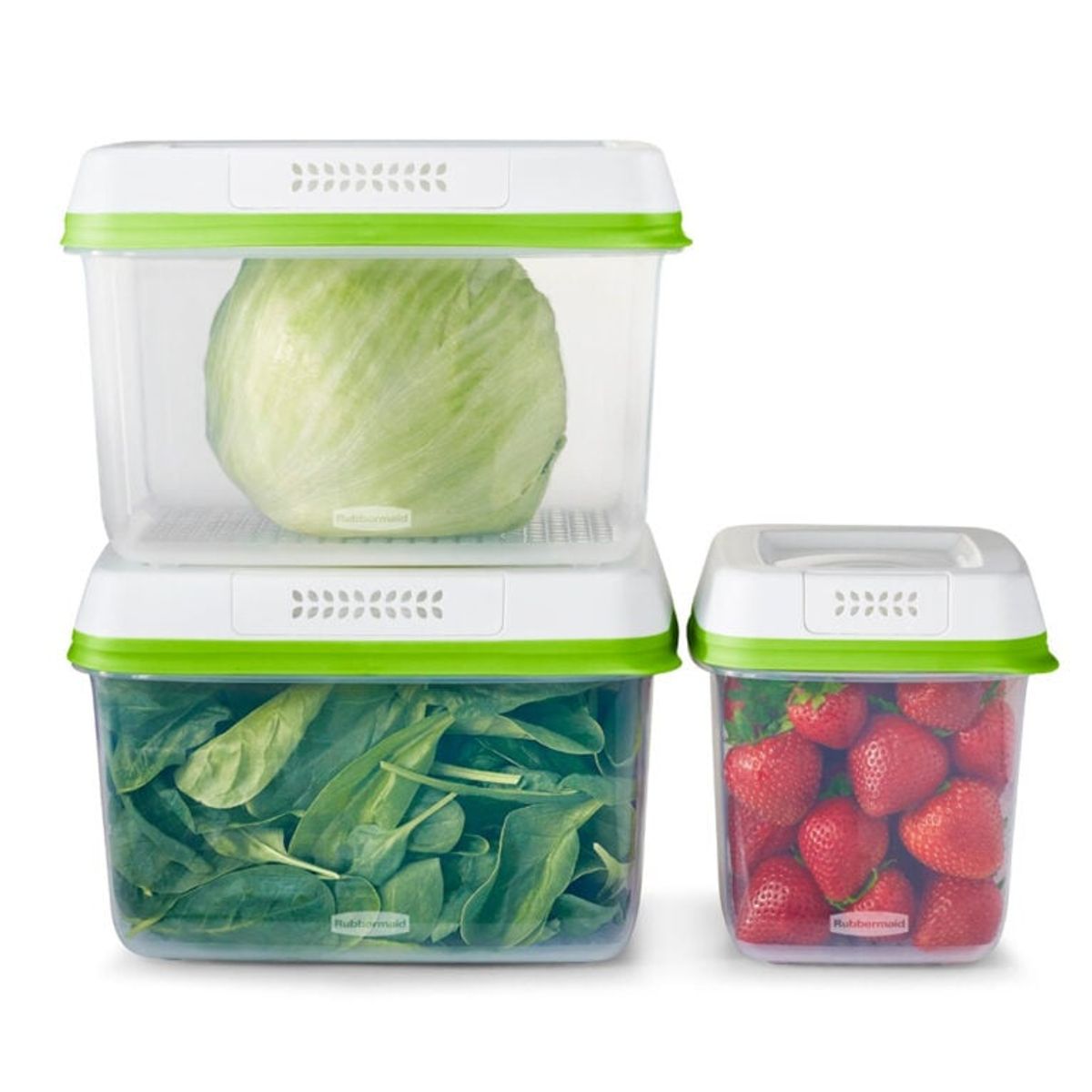 RUBBERMAID - Juego de 3 Contenedores Rubbermaid 2114817