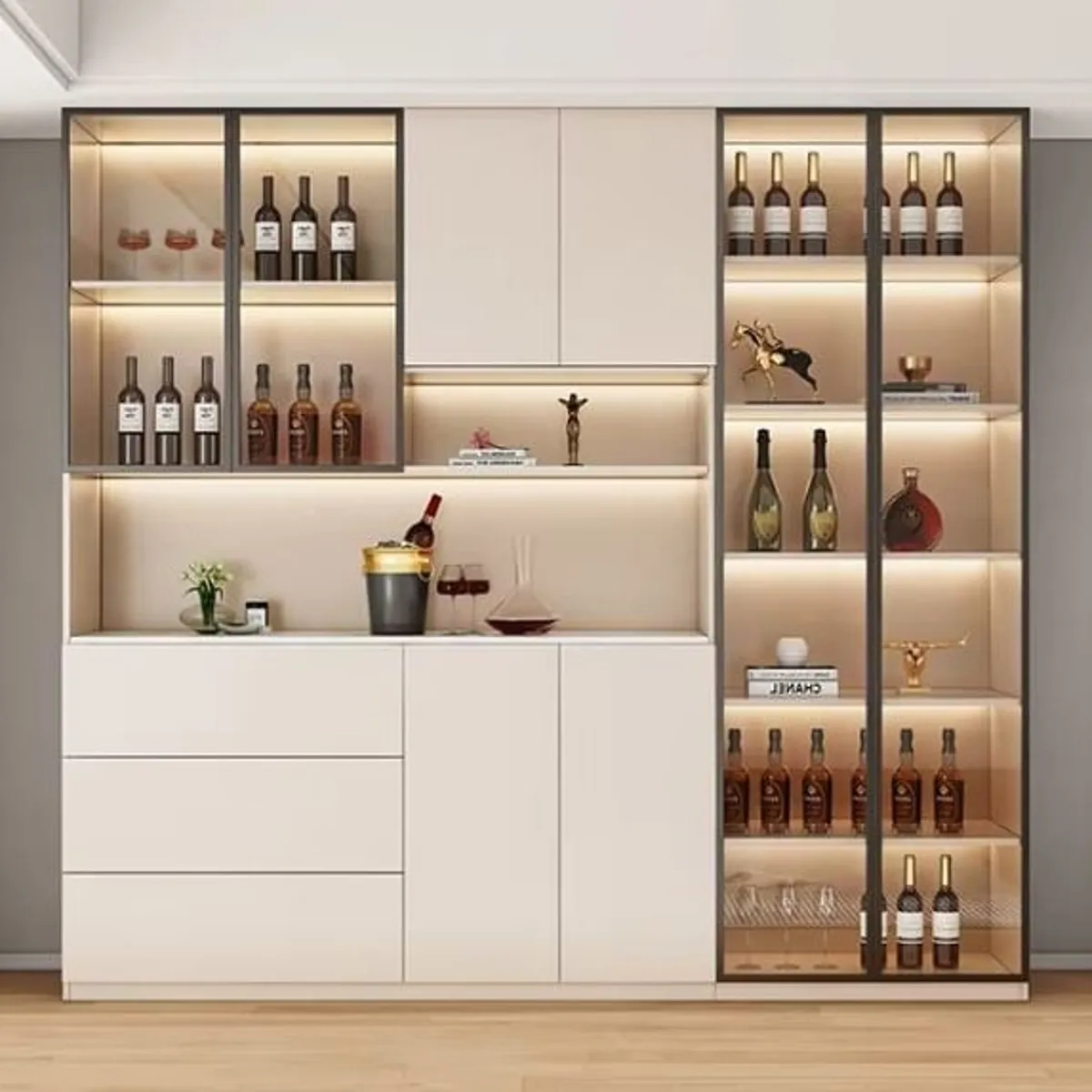 GENERICO - Vitrina Ani Moderna Iluminada - Capri