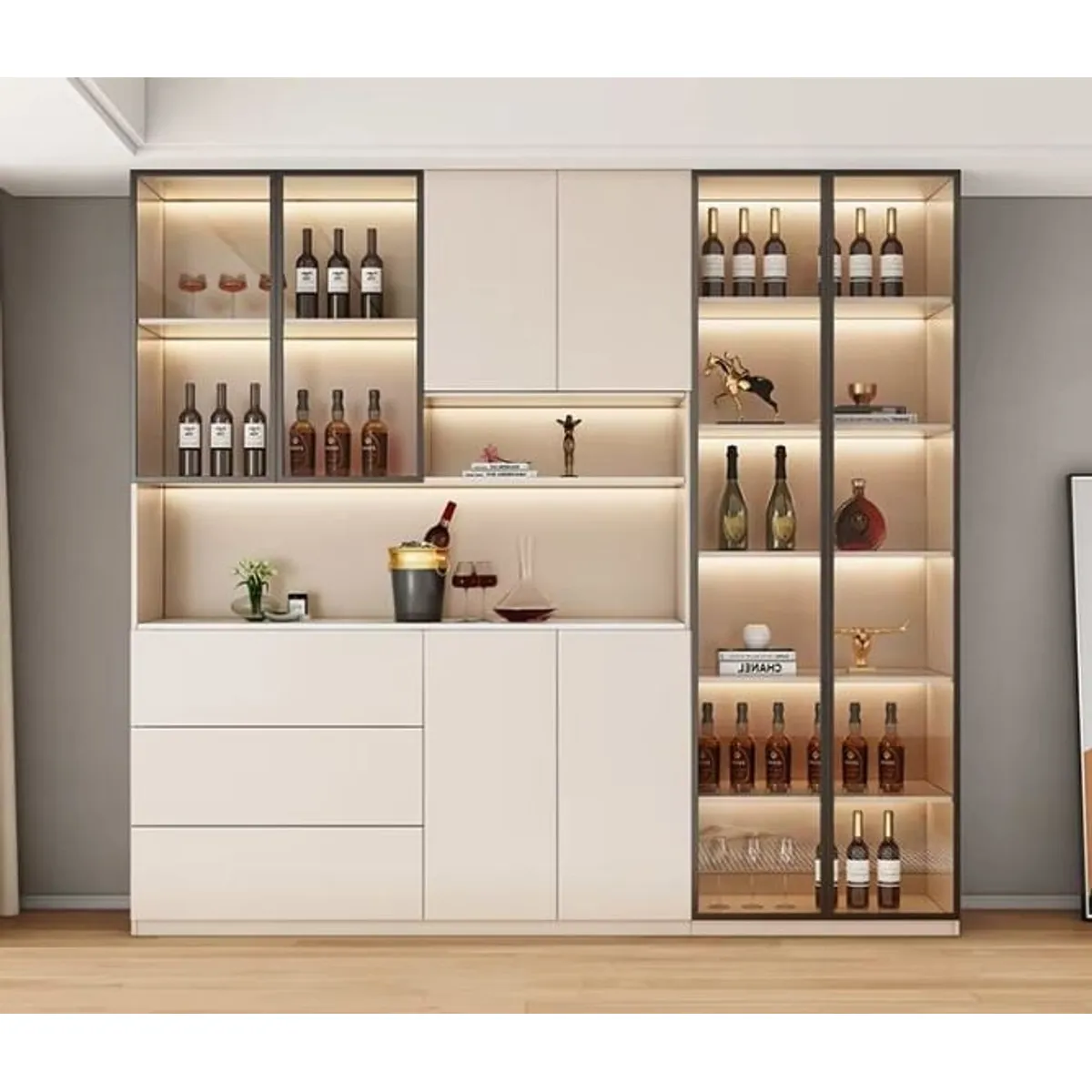 GENERICO - Vitrina Ani Moderna Iluminada - Capri