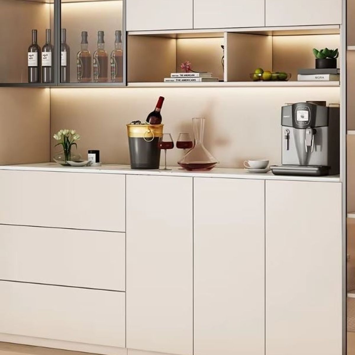 GENERICO - Vitrina Ani Moderna Iluminada - Capri