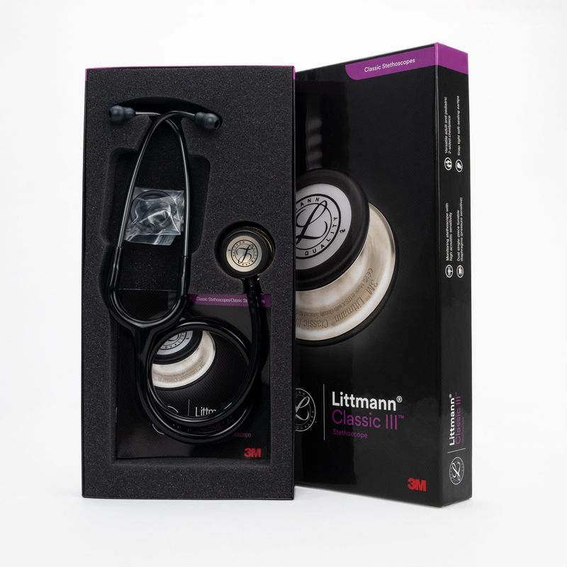 LITTMANN - Estetoscopio Littmann® Classic III™ - Negro Champagne - Chestpiece - Código 5861