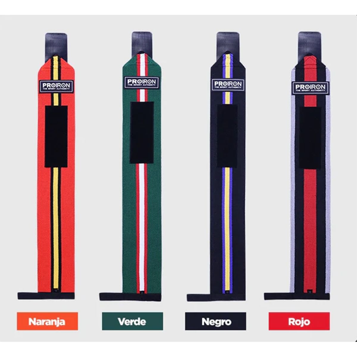 PROIRON - Muñequeras de Potencia para Levantamiento de Pesas Par