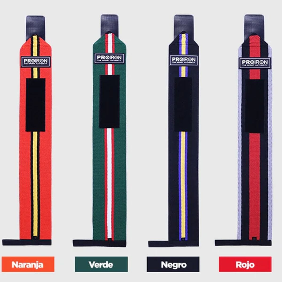 PROIRON - Muñequeras de Potencia para Levantamiento de Pesas Par