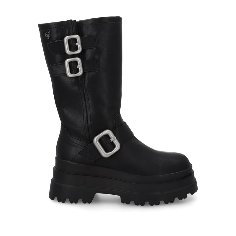 GOTTA - Bota Plataforma Negra Mujer 36037 Gotta