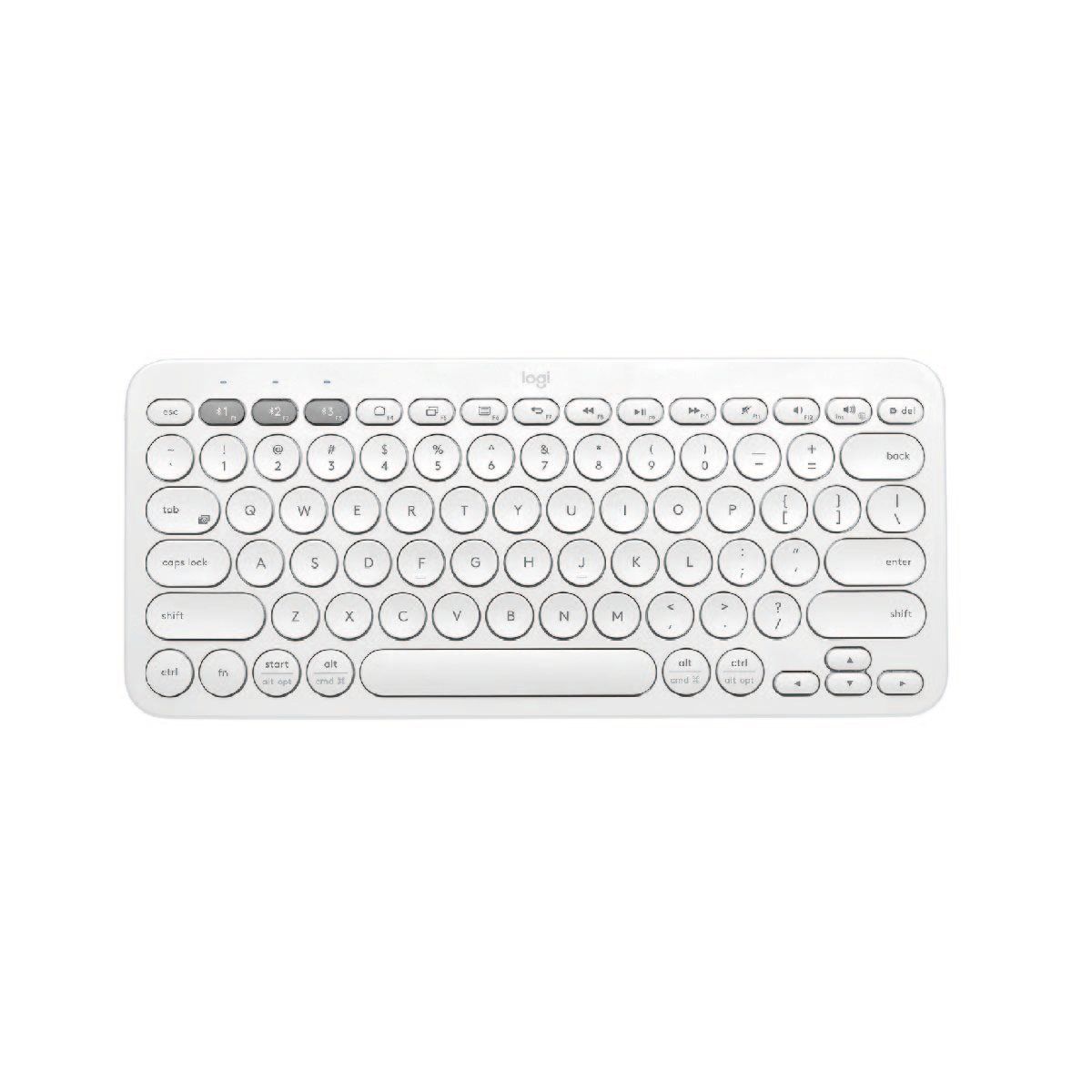 LOGITECH - Teclados Logitech Pebble 2 K380S Bluetooth/wireless SP Blanco
