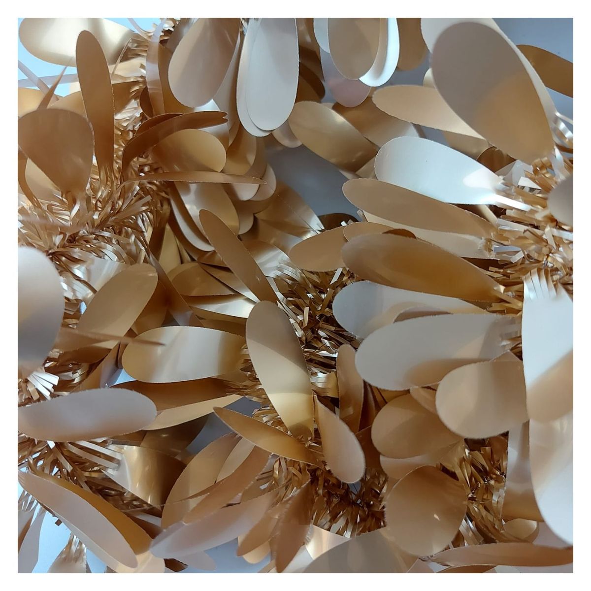 GENERICO - Guirnalda decorativa para fiesta 180 cm x 3 unid. - Dorada