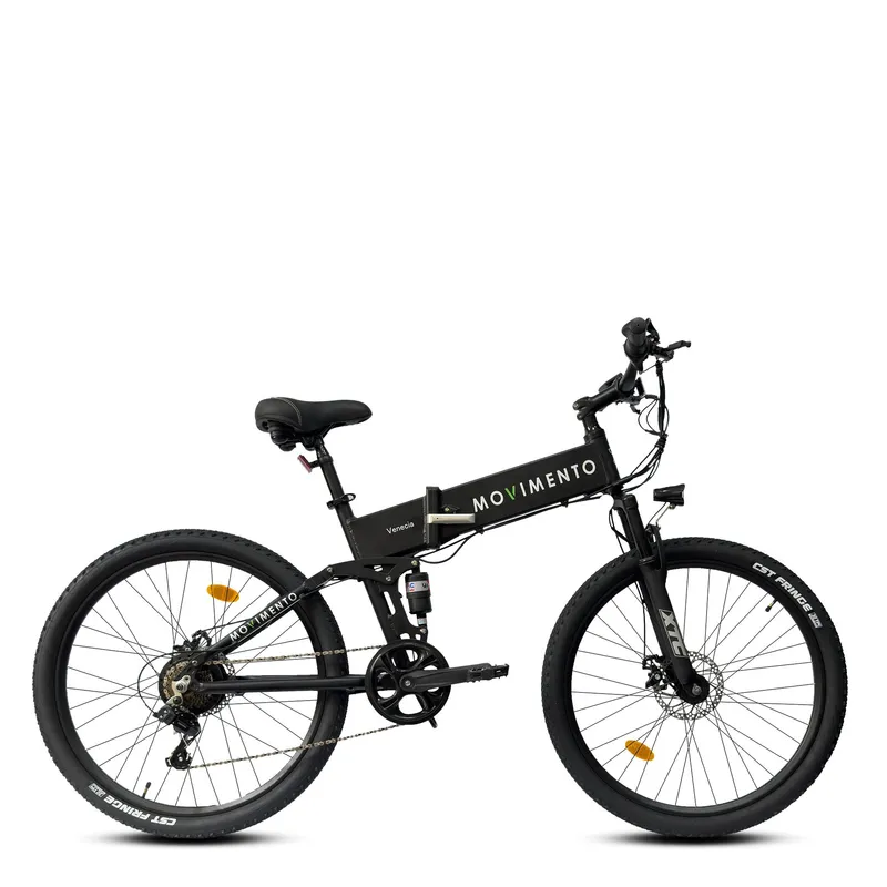 MOVIMENTO KEEP FORWARD - Bicicleta Eléctrica Venecia Generación 4 Negra Aro 26
