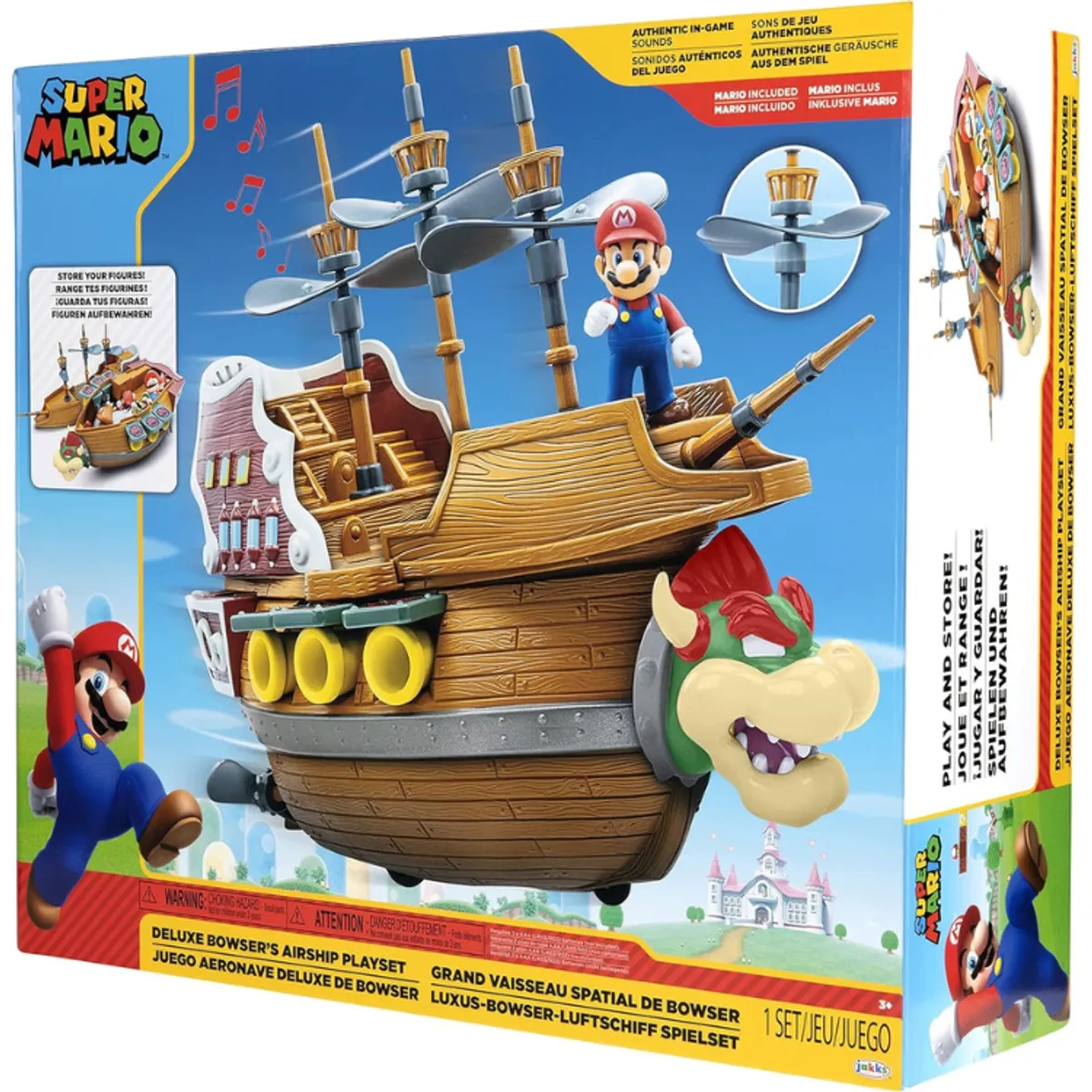 NINTENDO - SUPER MARIO DLX BOWSERS SHIP PLAYSET