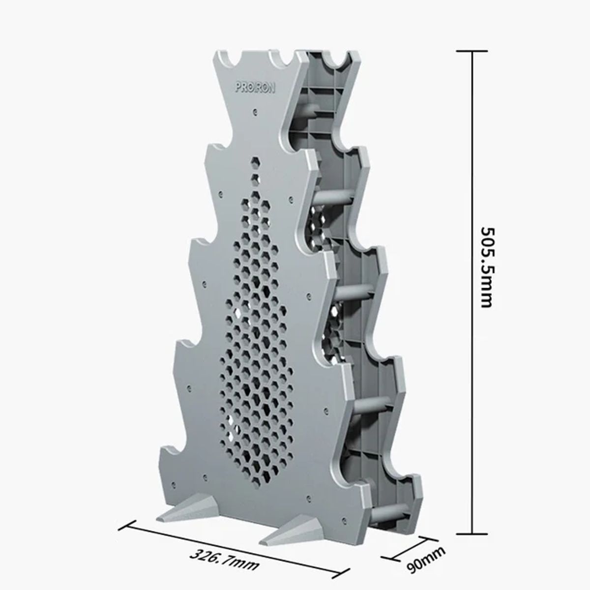 PROIRON - Rack de PVC de 5 niveles