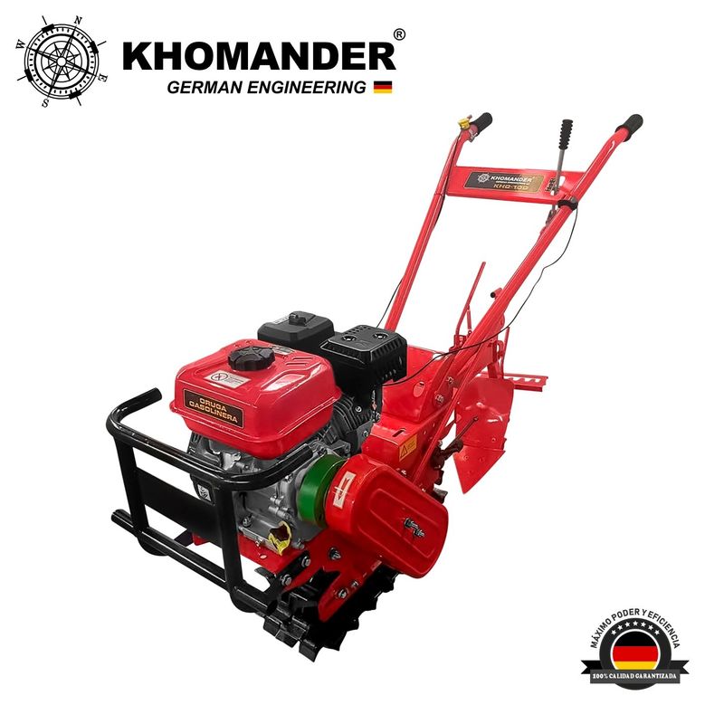 KHOMANDER - MOTOCULTOR ORUGA GASOLINERA 7.5 HP - KHOMANDER