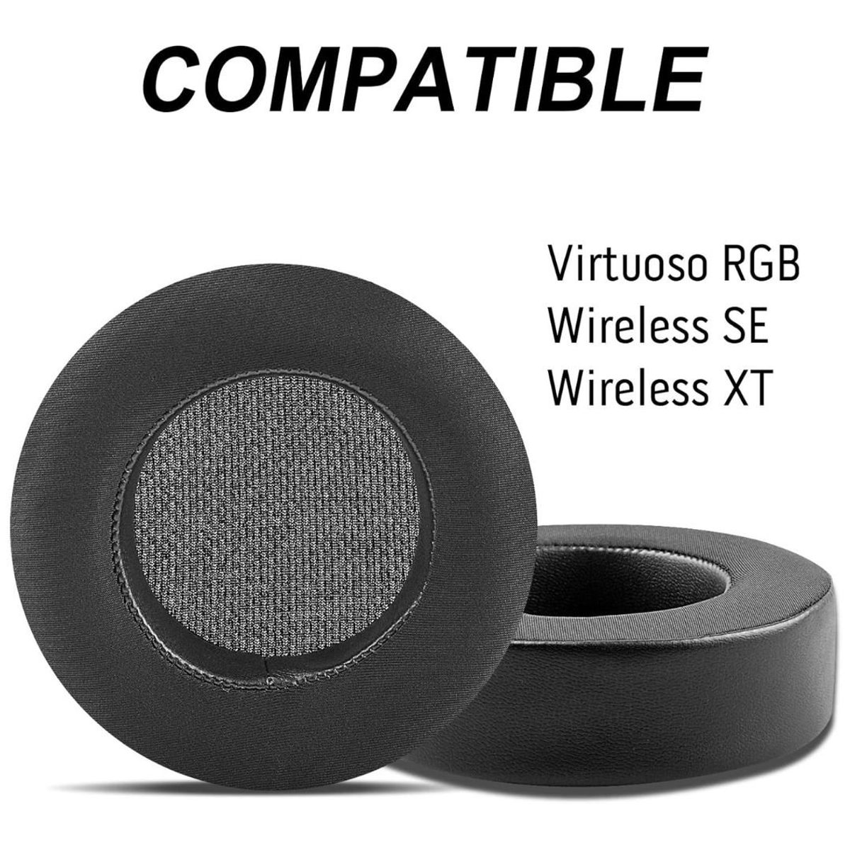 GENERICO - Almohadillas Gel tela Para audifonos Corsair Virtuoso Rgb Wireless Se