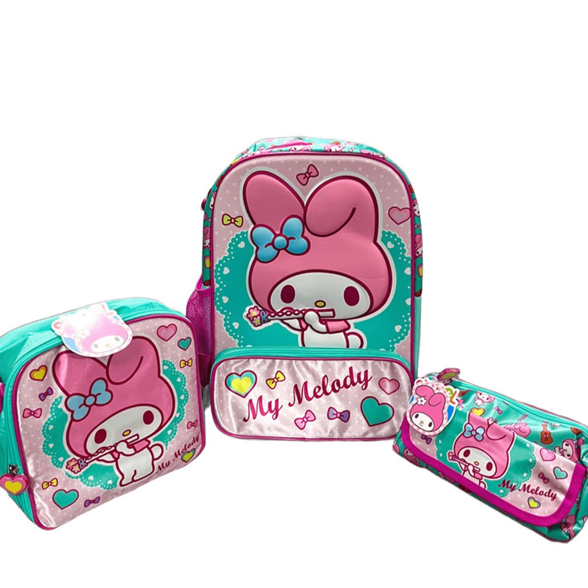 SCOOL - Mochila lonchera cartuchera Scool ranger MY MELODY  Set x 3