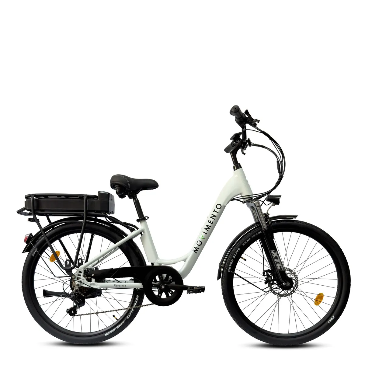 MOVIMENTO KEEP FORWARD - Bicicleta Eléctrica Florencia Generación 4 Blanca Aro 26