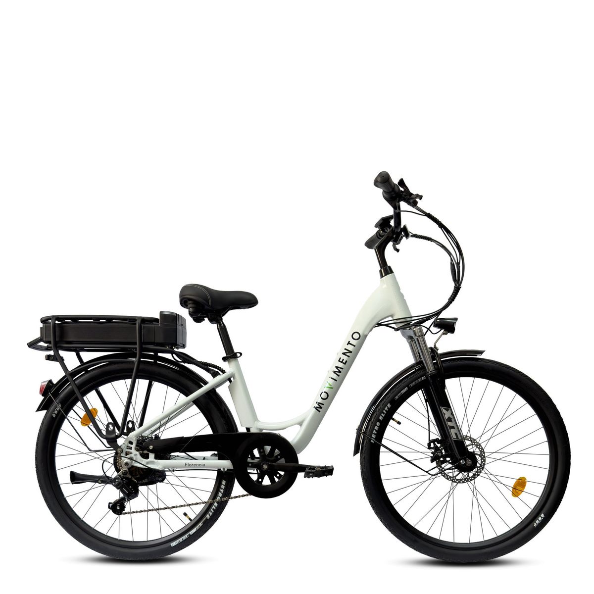 MOVIMENTO KEEP FORWARD - Bicicleta Eléctrica Florencia Generación 4 Blanca Aro 26