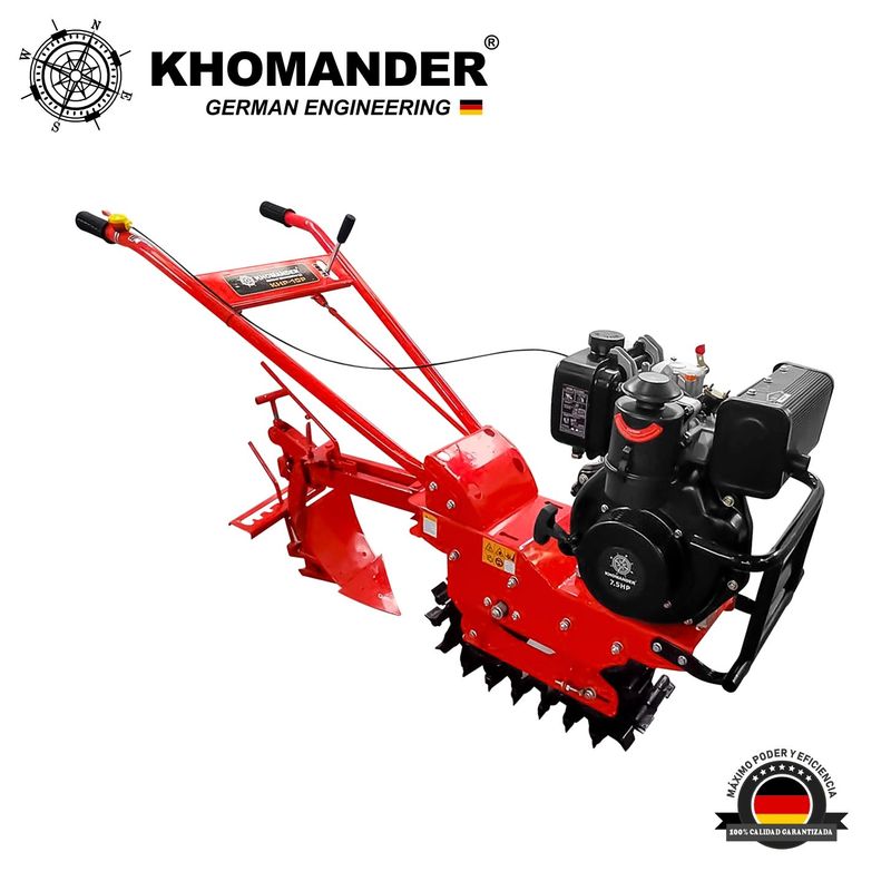 KHOMANDER - MOTOCULTOR ORUGA PETROLERA  7.5 HP - KHOMANDER