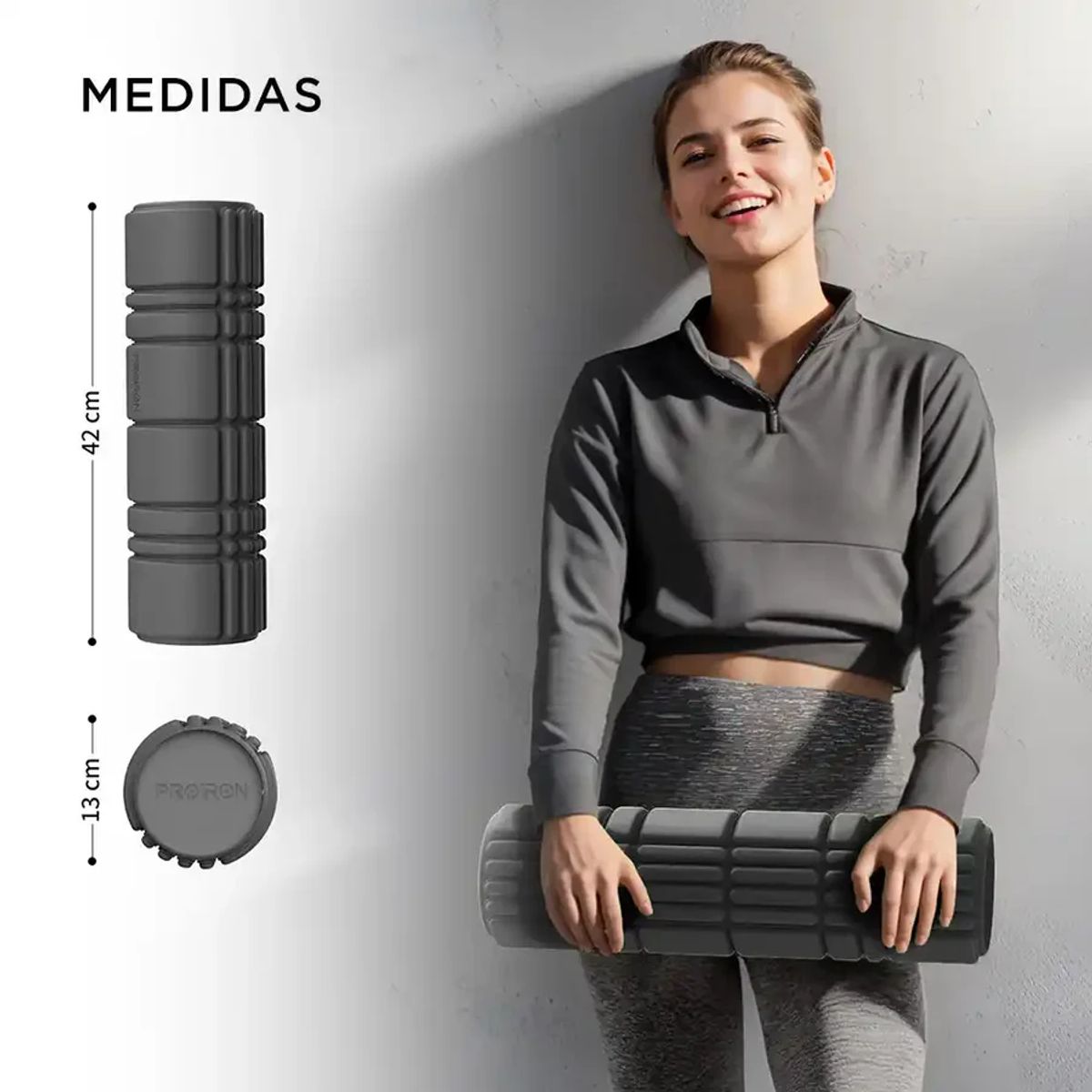 PROIRON - Foam Roller Jelly Negro