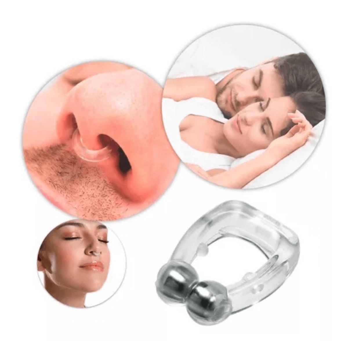 OEM - Clip Nasal Antirronquidos 4 en 1 – Respira Mejor, Duerme Mejor