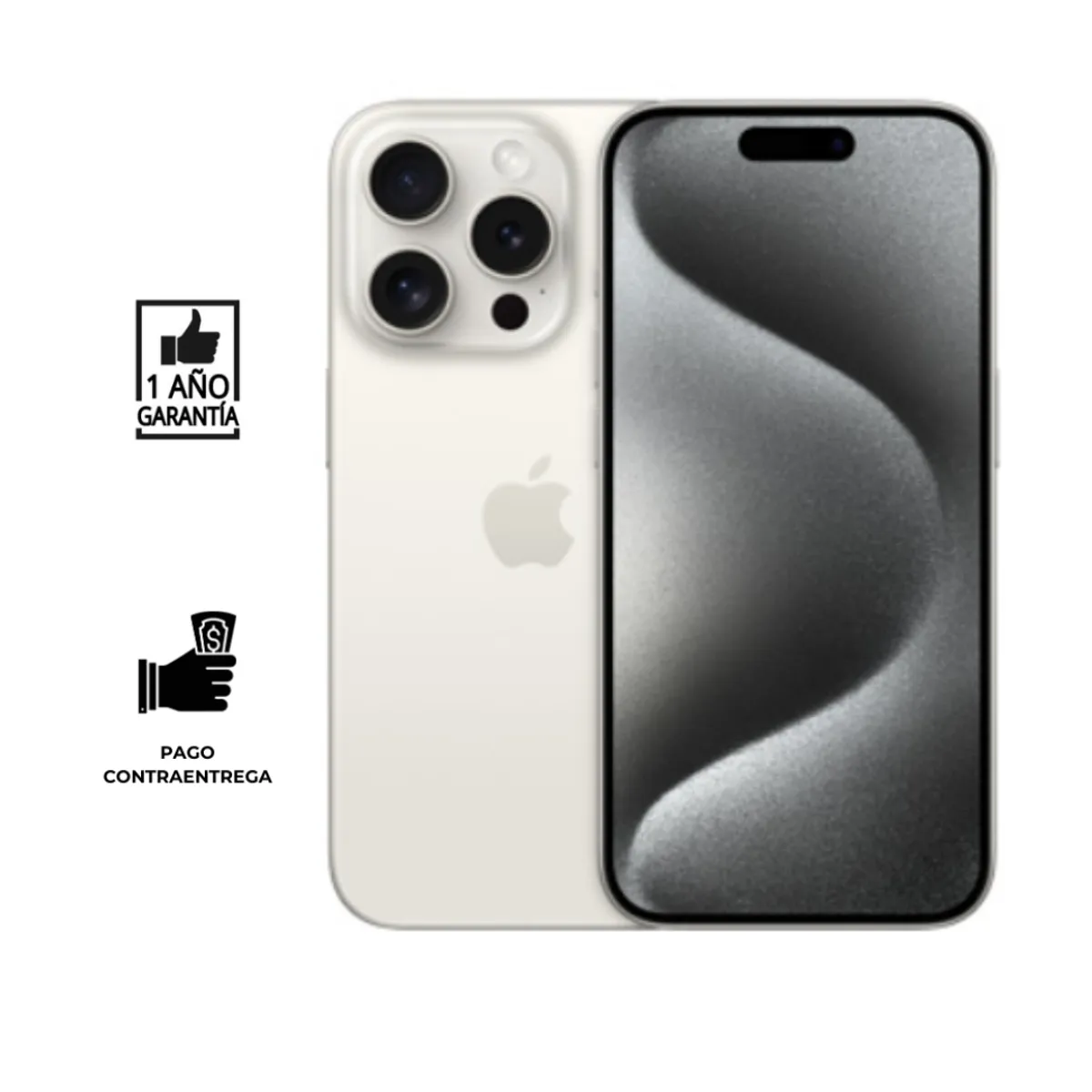 iPhone 15 PRO 128GB I Reacondicionado grado A I color: BLANCO, marca APPLE - Foto Principal