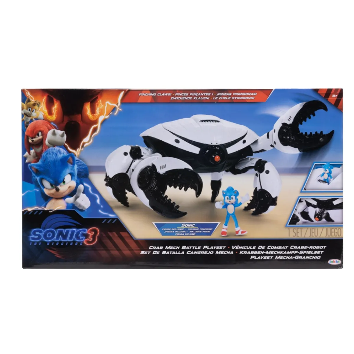 SONIC - SONIC 3 MOVIE- 2.5"  PLAYSET CRAB MECH CON FIGURA