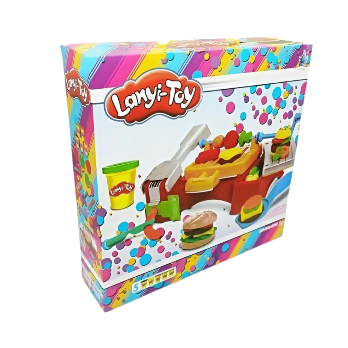 GENERICO - Set Didáctico de Plastilinas Parrilla de Hamburguesas