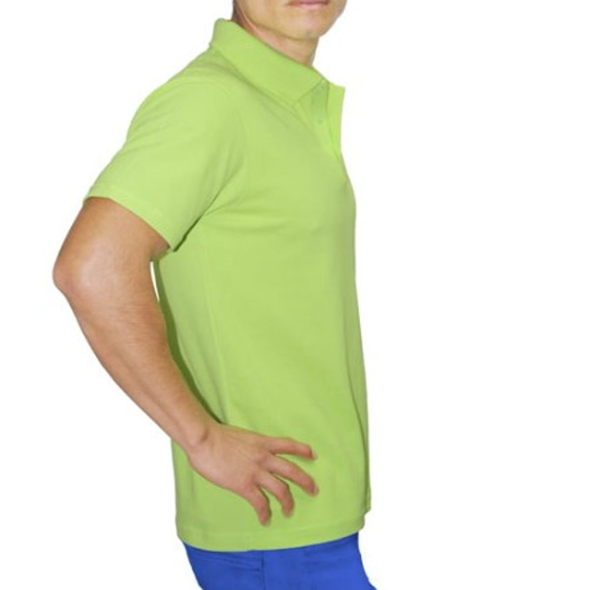 GENERICO - POLO CAMISERO MANGA CORTA VERDE MANZANA