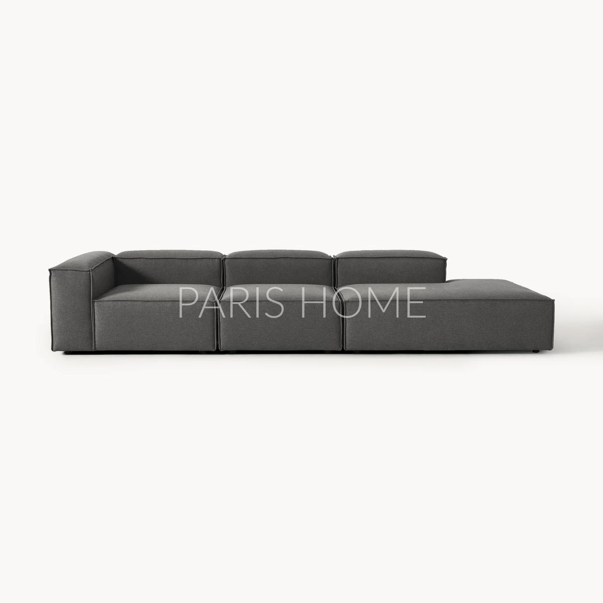 GENERICO - Seccional Izquierdo Divan Modular Grande Monarch Tejido - Gris Oscuro
