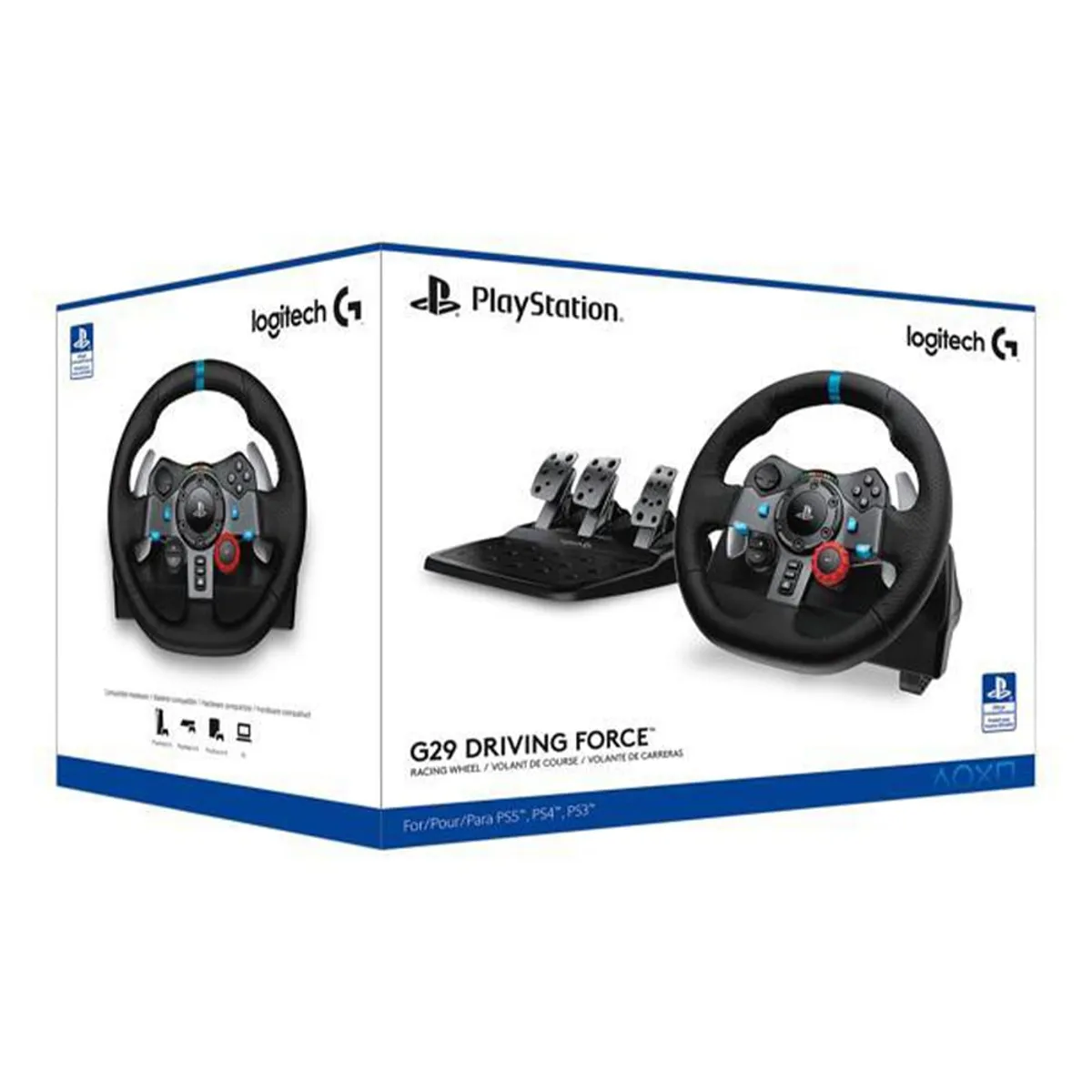LOGITECH - Timón Logitech G29 PlayStation PS5 PS4 PS3 y PC