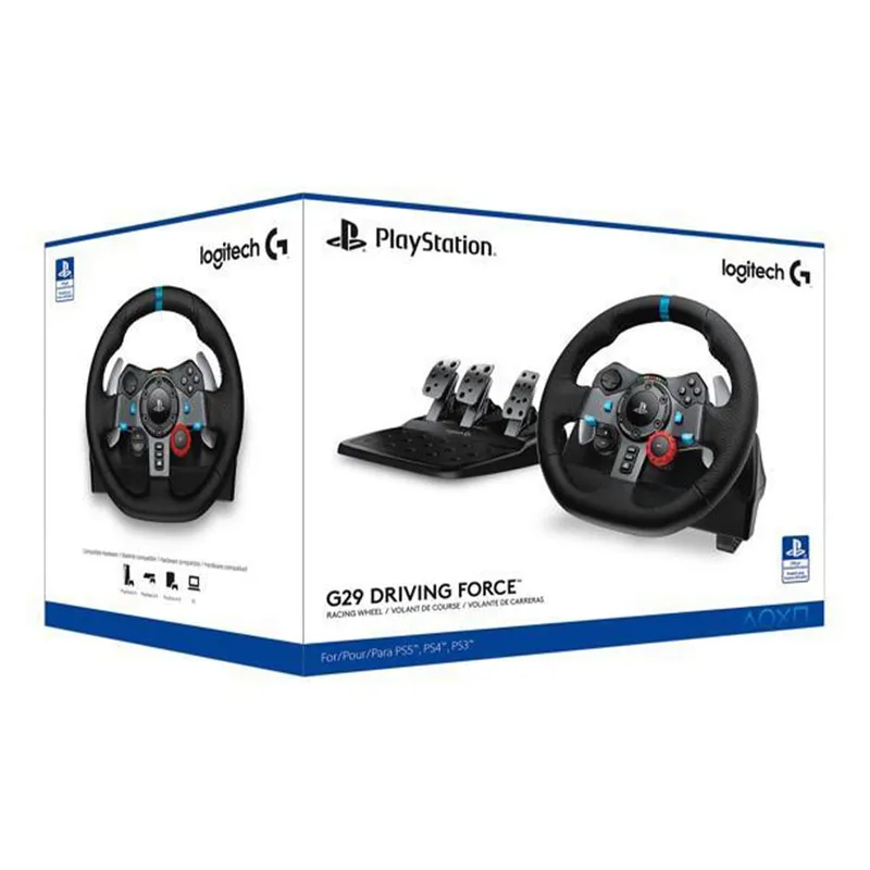 LOGITECH - Timón Logitech G29 PlayStation PS5 PS4 PS3 y PC
