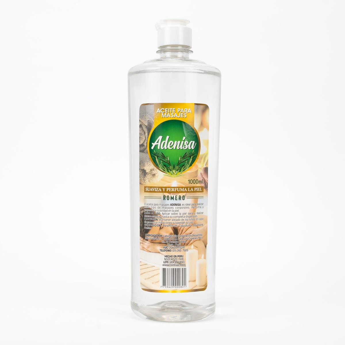 GENERICO - Aceite Para Masajes Romero ADENISA FCO 1000 ML