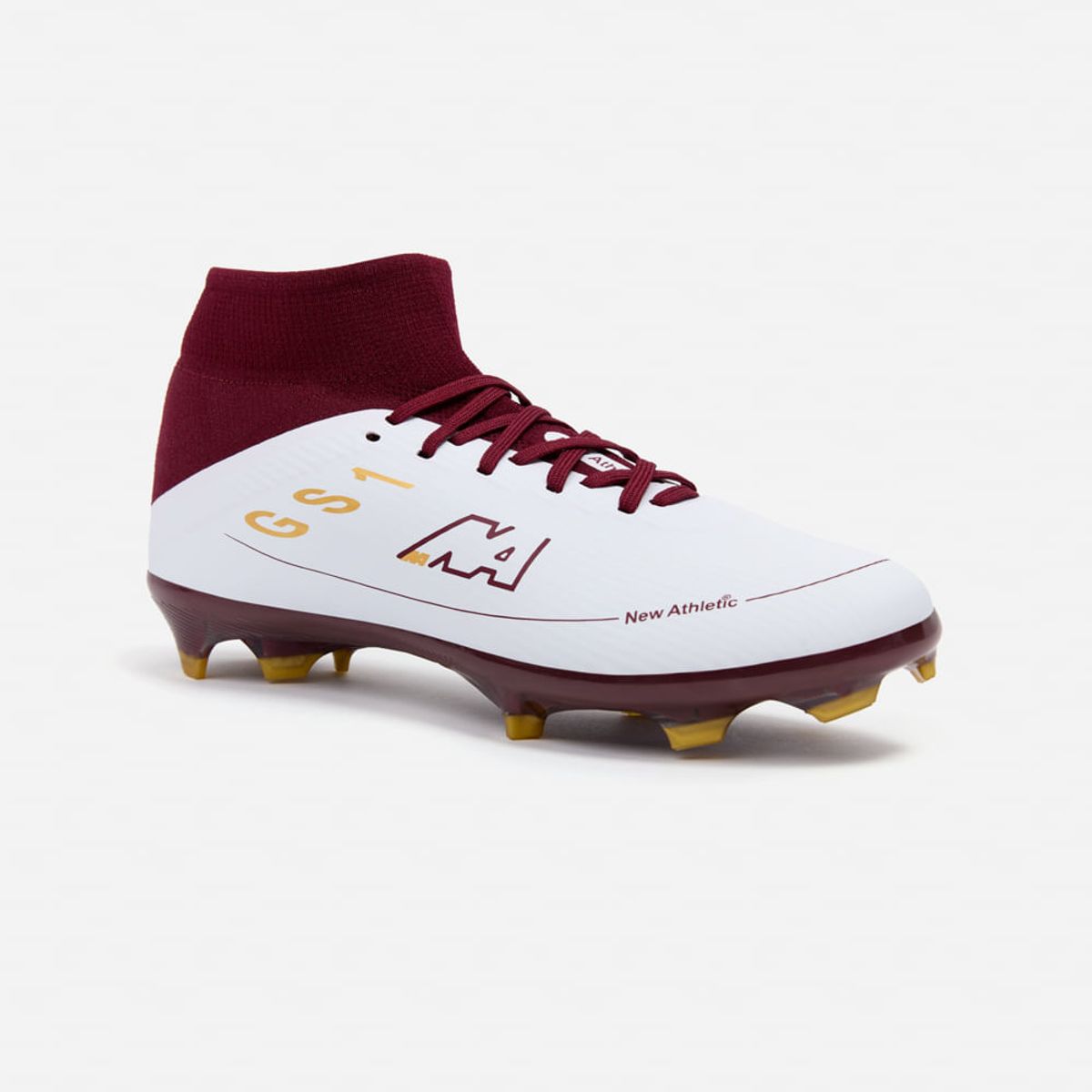 NEW ATHLETIC - Zapatillas New Athletic Football Guets129 Blanco Con Vino Juvenil