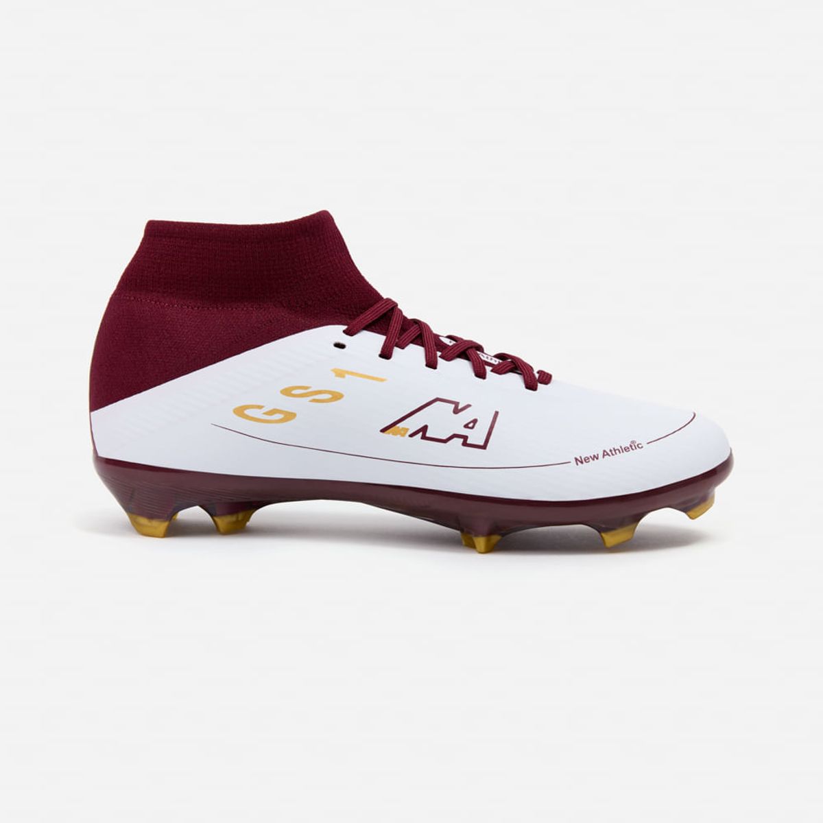 NEW ATHLETIC - Zapatillas New Athletic Football Guets129 Blanco Con Vino Juvenil