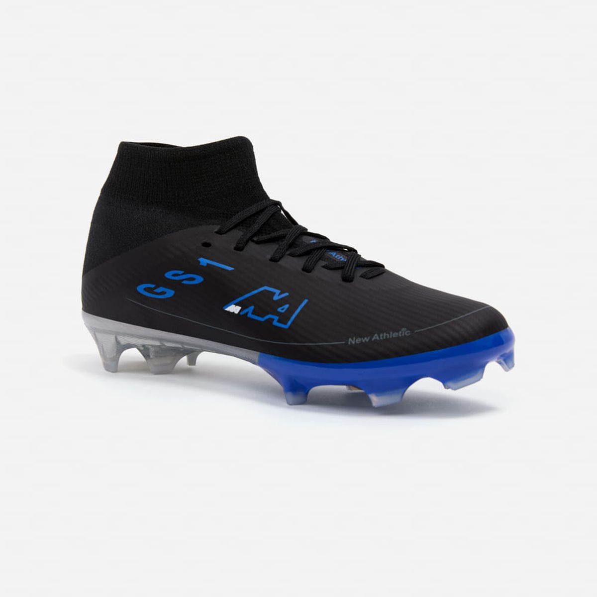 NEW ATHLETIC - Zapatillas New Athletic Football Guets129 Negro Con Azul Juvenil