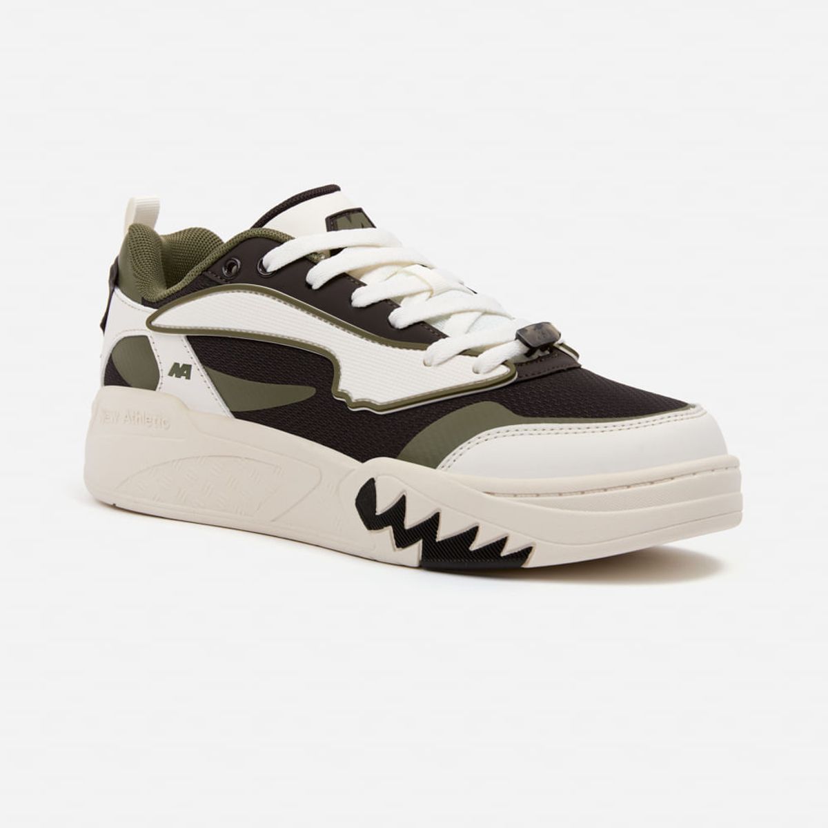 NEW ATHLETIC - Zapatillas New Athletic Skateboarding Kuel101 Crema Con Verde Militar Hombre