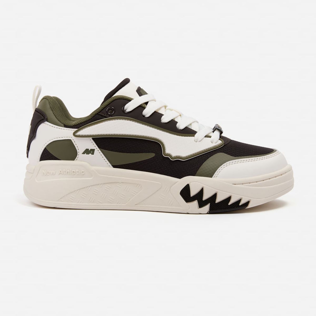 NEW ATHLETIC - Zapatillas New Athletic Skateboarding Kuel101 Crema Con Verde Militar Hombre