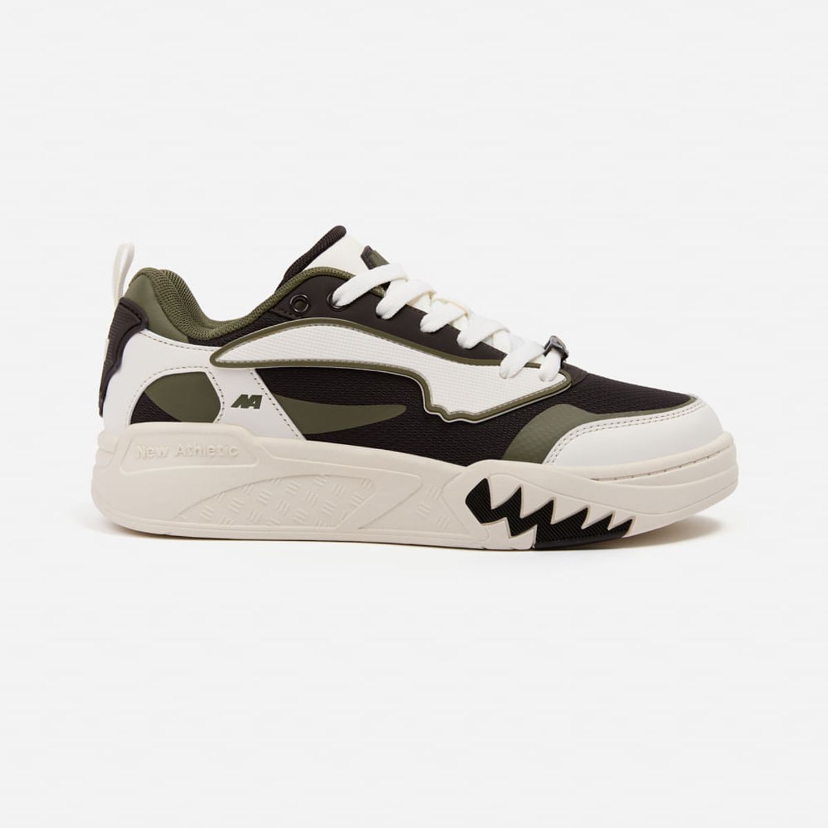 NEW ATHLETIC - Zapatillas New Athletic Skateboarding Kuel101 Crema Con Verde Militar Mujer