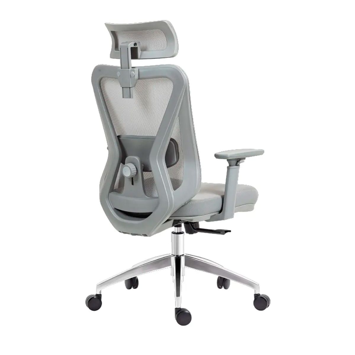 OFIDEAS - Silla de Oficina Presidencial Syncro Smart Pro Blanco Gris Ofideas