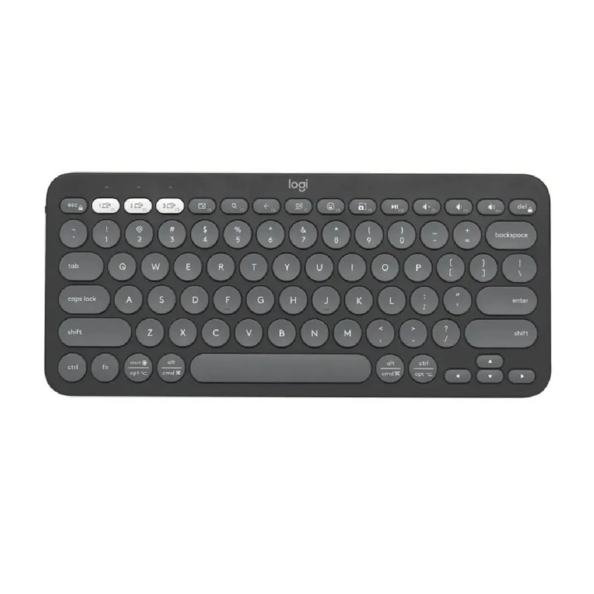 LOGITECH - Teclados Logitech Pebble 2 K380S Bluetooth/wireless SP Grafito
