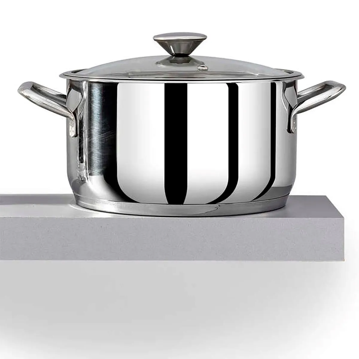 BONERA - Olla Acero Inoxidable 24CM Omega Con Tapa