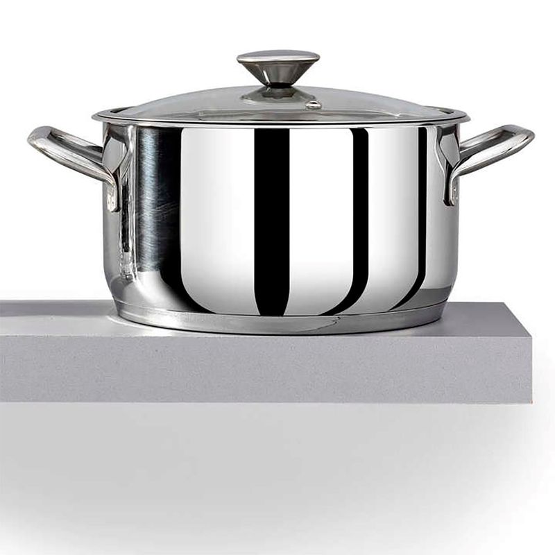 BONERA - Olla Acero Inoxidable 24CM Omega Con Tapa