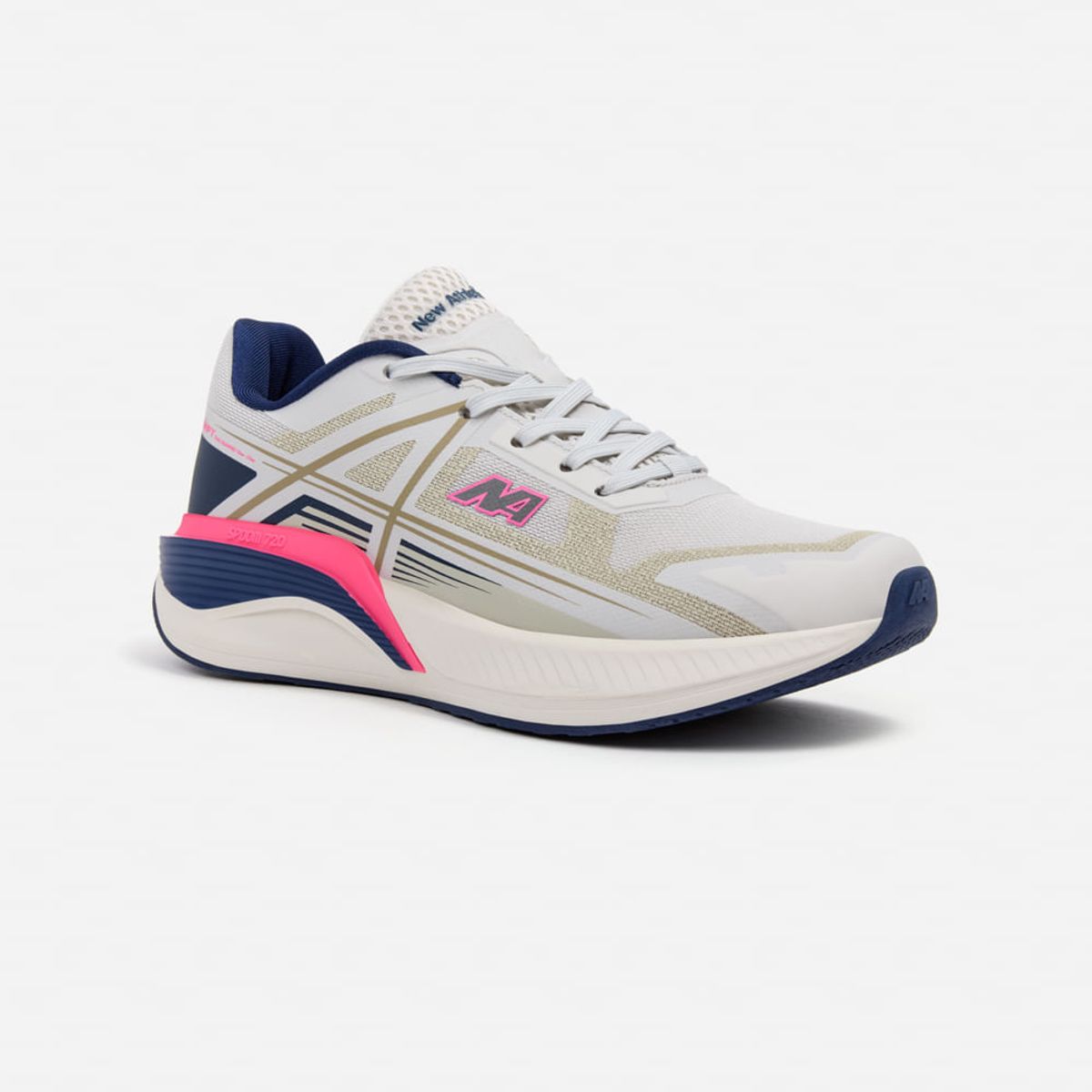 NEW ATHLETIC - Zapatillas New Athletic Running Spoom116 Gris Con Azul Oscuro Mujer