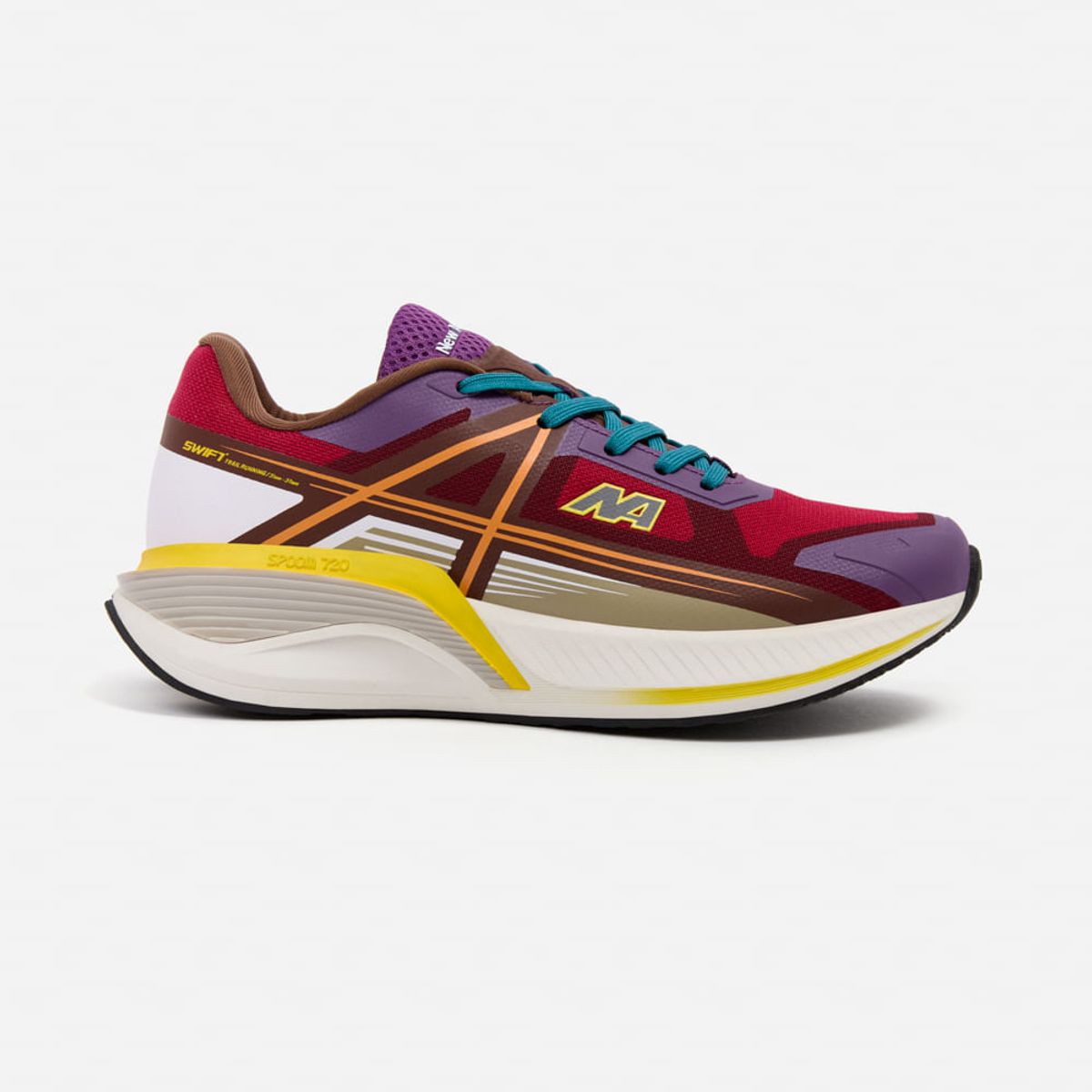 NEW ATHLETIC - Zapatillas New Athletic Running Spoom116 Guinda Con Morado Mujer