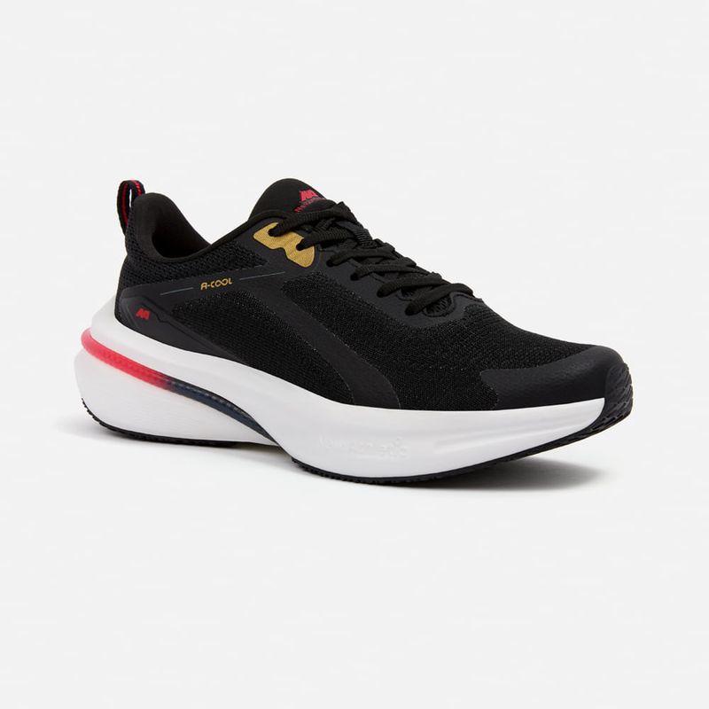 NEW ATHLETIC - Zapatillas New Athletic Running Spoom132 Negro Con Rojo Hombre