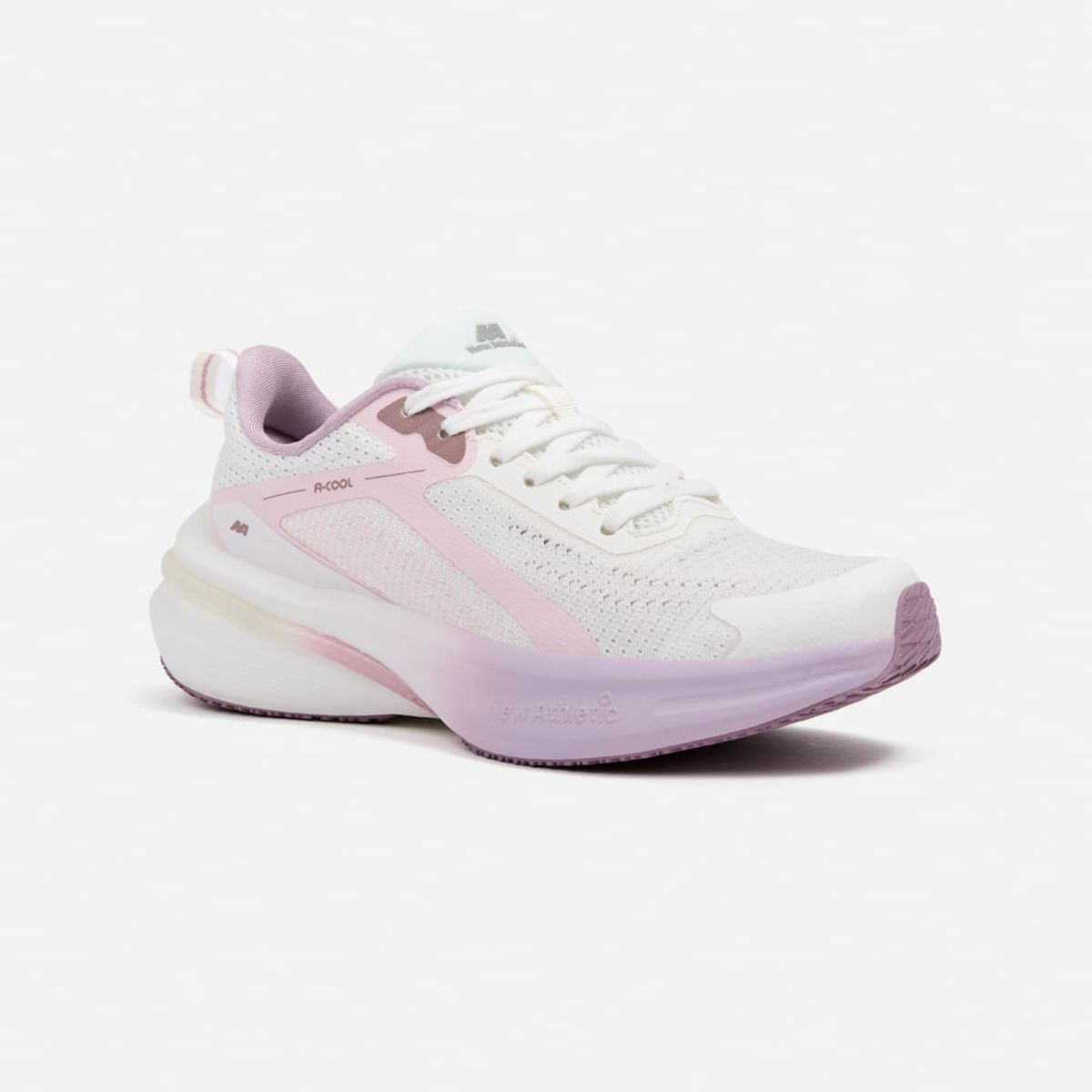 NEW ATHLETIC - Zapatillas New Athletic Running Spoom132 Crema Con Rosado Mujer