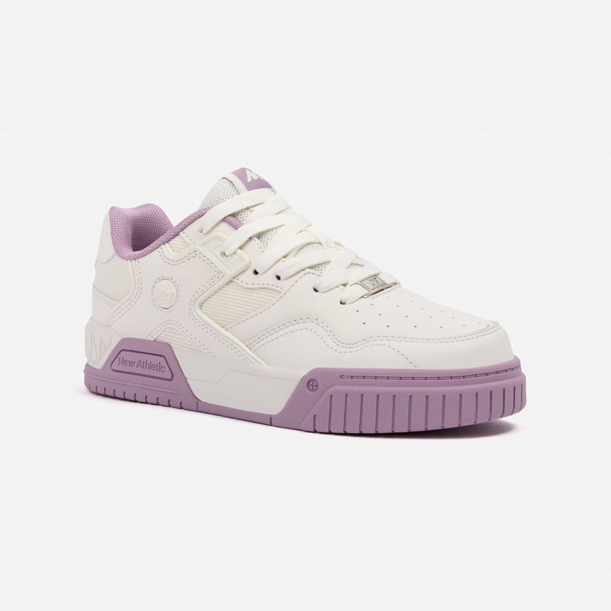 NEW ATHLETIC - Zapatillas New Athletic Skateboarding Square96 Crema Con Lila Mujer