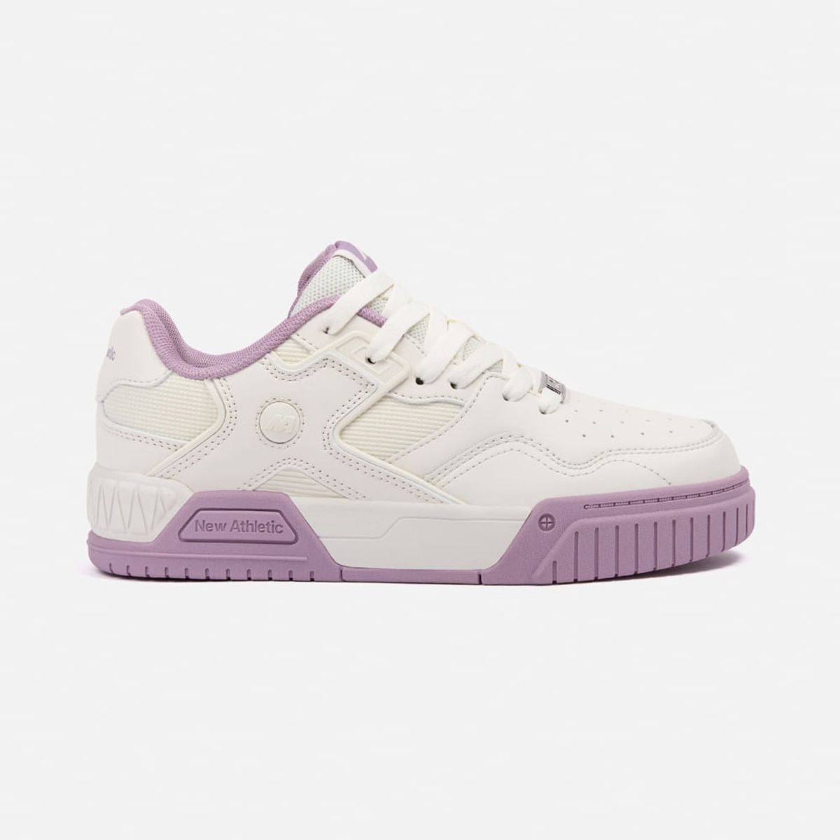 NEW ATHLETIC - Zapatillas New Athletic Skateboarding Square96 Crema Con Lila Mujer