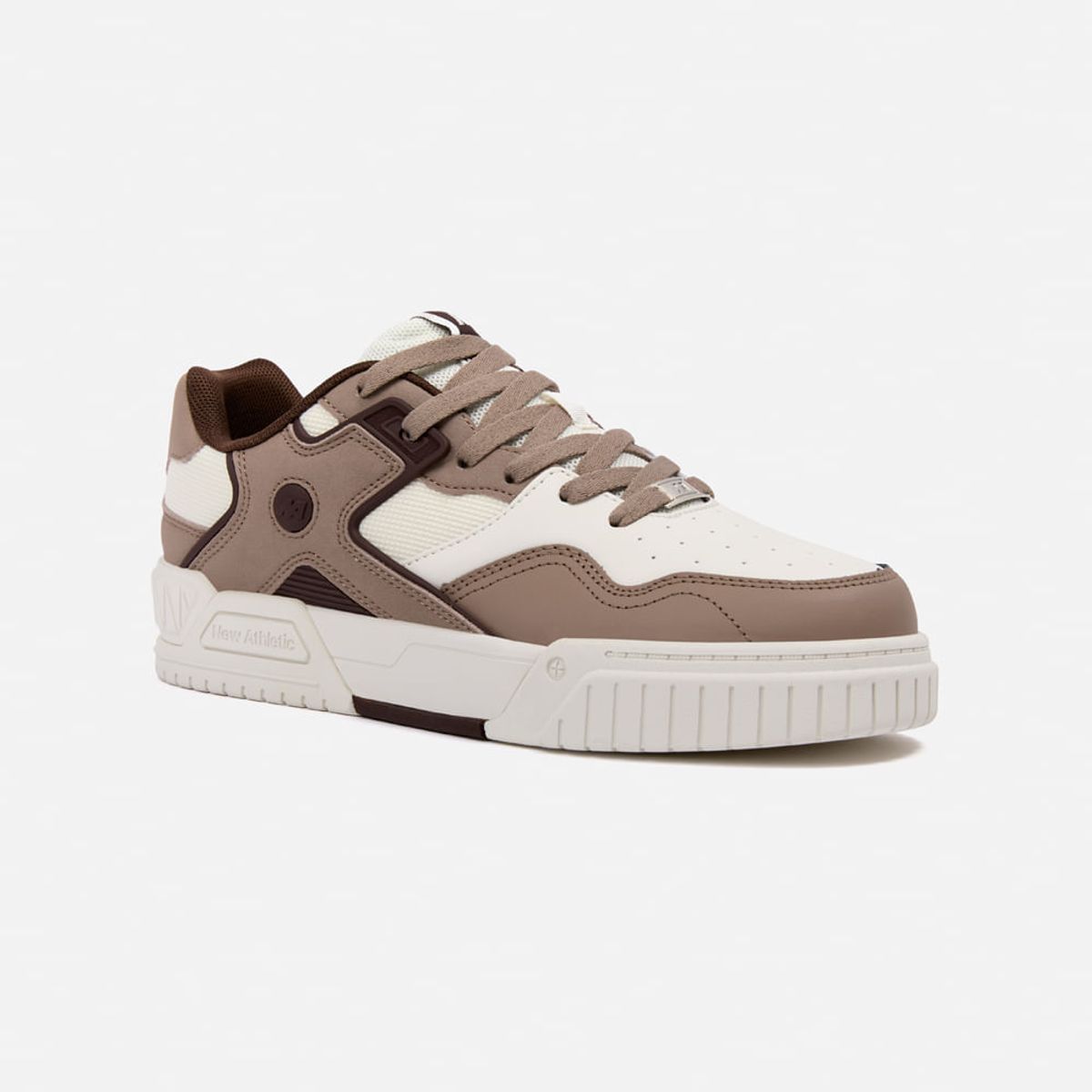 NEW ATHLETIC - Zapatillas New Athletic Skateboarding Square96 Crema Con Marrón Mujer