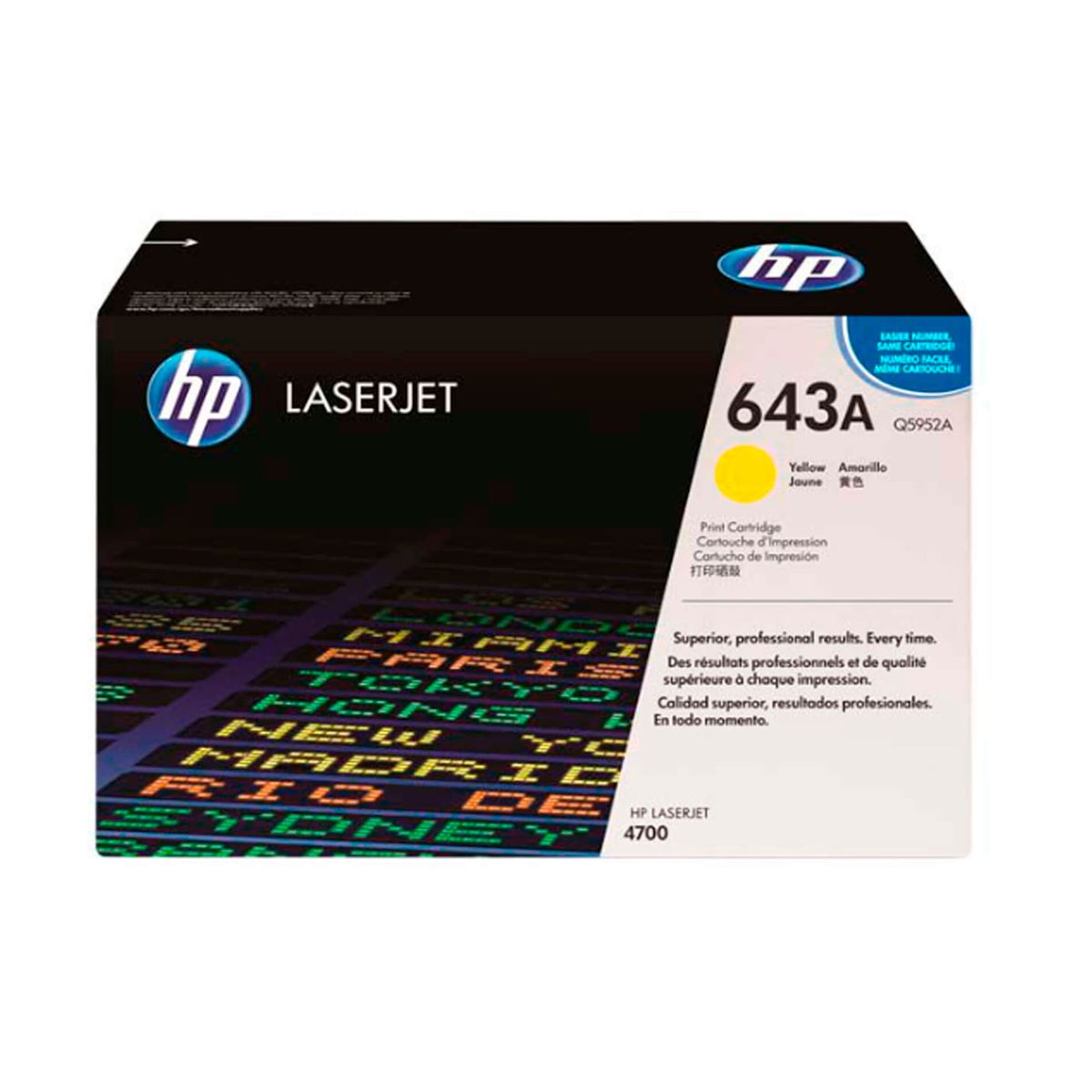 HP - TONER HP Q5952A 643A LJ 4700  COLOR AMARILLO PN Q5952A