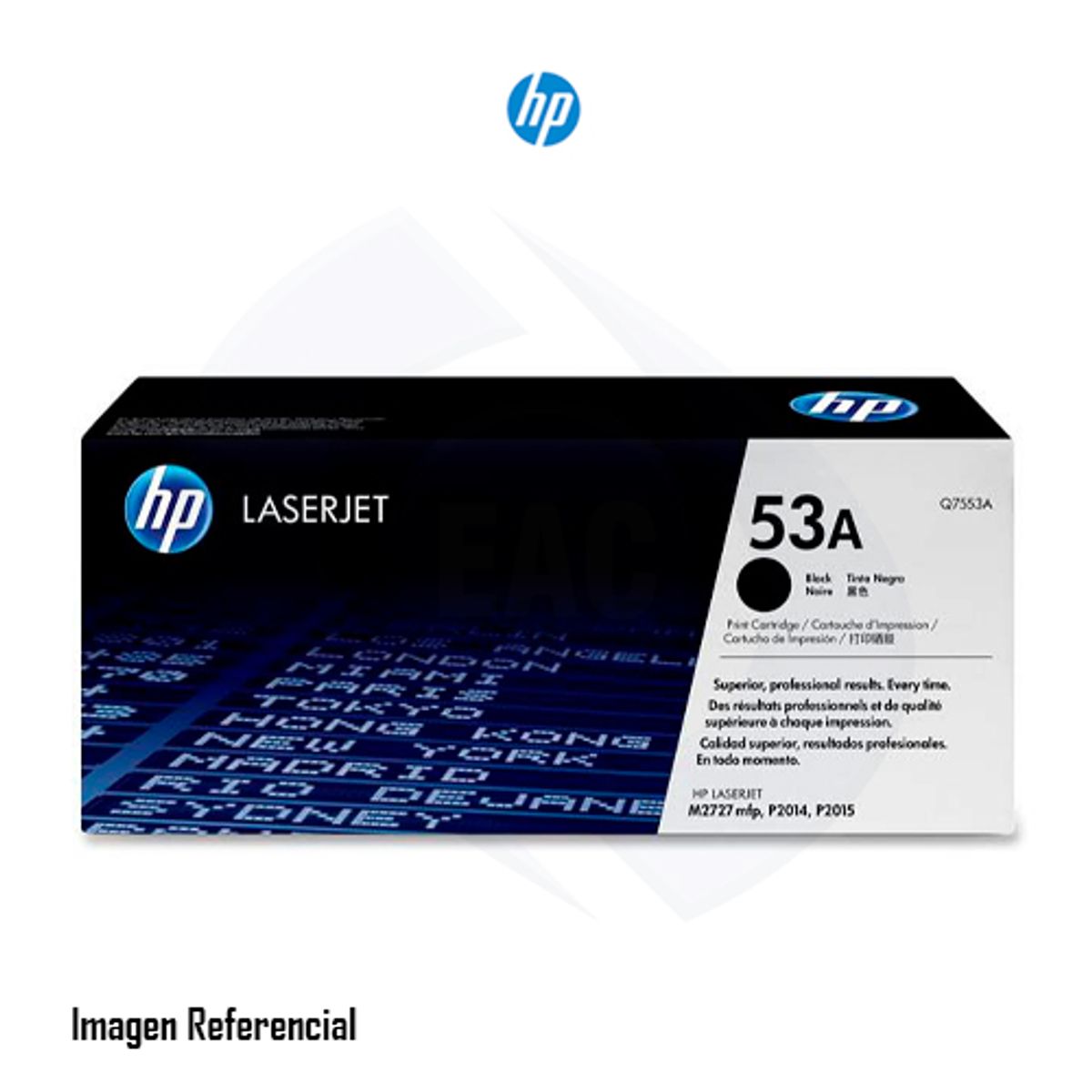 HP - TONER HP Q7553A 53A LJ P2015 M2727  NEGRO PN Q7553A