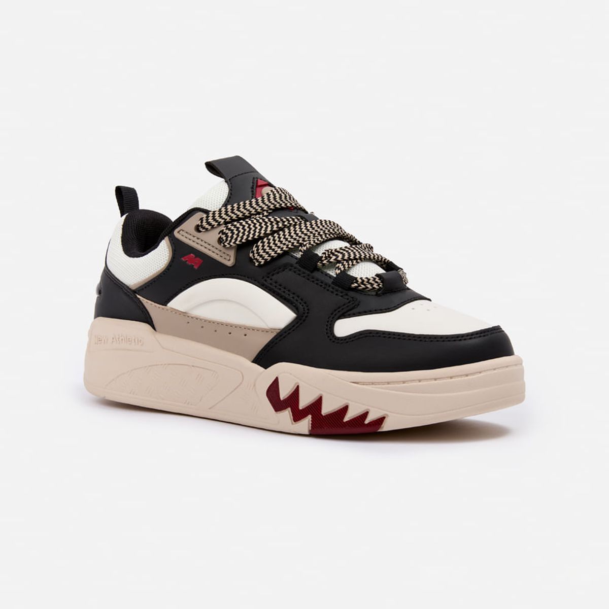 NEW ATHLETIC - Zapatillas New Athletic Skateboarding Kuel102 Negro Con Beige Mujer